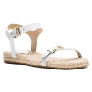 Michael Kors White Leather Kyla Sandal